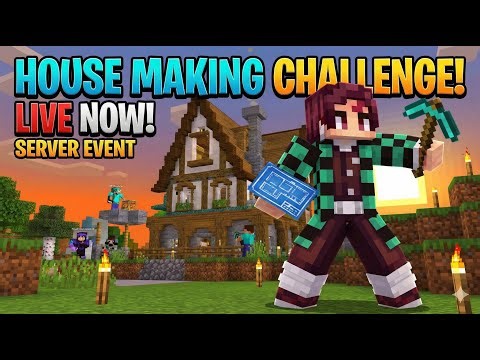 house making challenge (rank giveaway) in our server #live #unitysmp #server