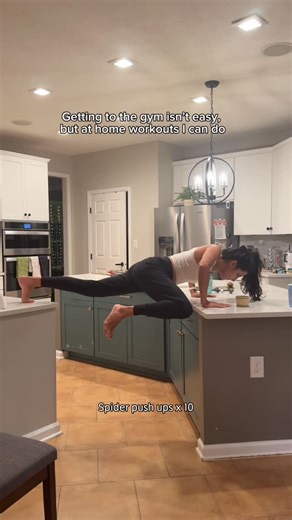 Mira Desai on Instagram: "No gym no problems ! Comment “mom bod” for my at home workouts After three kids I know at home workouts 100% work*. It saves time and the mom guilt because you can literally do it in the kitchen with the kids watching you as they eat 😄 (yes I’ve been there) Comment “mom bod” for my 30 minute workouts and start with a whole group of motivated moms on Feb 9th! *good workouts only work with good nutrition which you’ll also learn in the program. Vegetarian friendly"