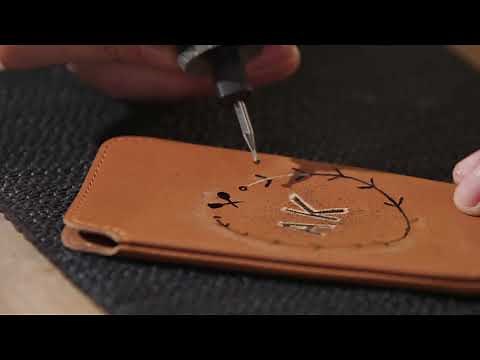 How to Engrave your Personal Leather Phone Case DIY