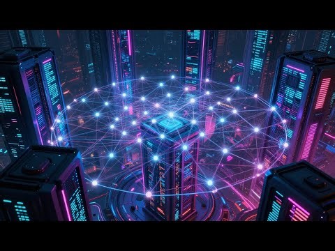 Tech Background 🚀 Screen Saver 🚀 Decentralized Network 🚀 3.5hr Loop Presentation 🚀 Start Up Electric