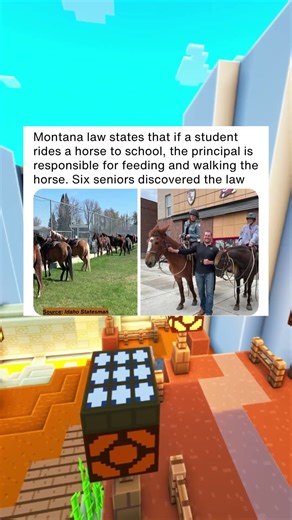 They Brought HORSES to School
