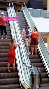 Social experiment on escalator tests couples' loyalty & reaction to temptation. | Fabiosa Hearty