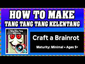 How To Make TANG TANG TANG KELENTANG in CRAFT A BRAINROT ROBLOX [Unlock New Recipe] [walkthrough]