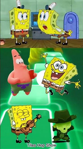 Spongebob 🆚 Braineater Bus 🆚 Peppa Pig | Tiles Hop EDM Rush #shorts #tileshop #spongebob