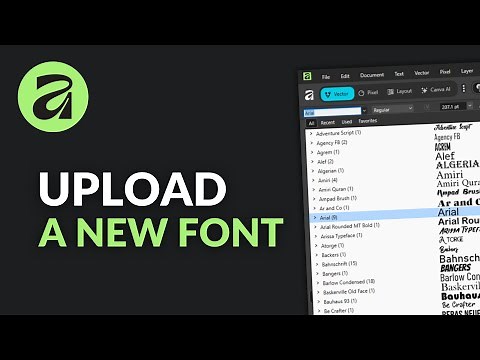 Font Not Showing in Affinity? Here’s How to Add Any Font - Step-by-Step Beginner Guide 2026