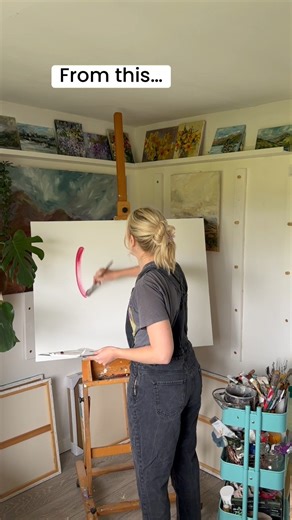 Katie Jobling | Artist 🎨 on Instagram: "🌸 From a blank canvas… to a bouquet that feels alive. ✨ Something you might not know: for YEARS my paintings didn’t turn out the way I pictured them in my head. I knew what I wanted, but I didn’t know how to get there. The turning point? Discovering that creating art you love isn’t about talent, practise, or copying tutorials — it’s about following a simple process that works every single time. Once you know the steps, you can take any idea from your ima