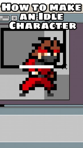 Under 40 seconds how to make idle animation ⚡️ #platformer #gamedev #pixelart #indiegame #development #Construct3 #asesprite #foryou #2d #2danimation