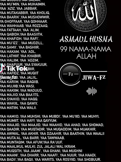 Lirik Lagu Asmaul Husna Full Lengkap 2024