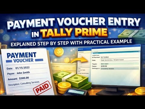 Payment Voucher Entry in Tally Prime Explained Step by Step with Practical Example