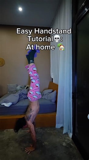 Easy handstand tutorial at home#fitness#viral#shorts#fyp#calisthenics