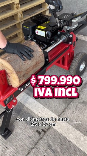 8-Ton Gasoline 4-Stroke 7HP Log Splitter with Wheels #logsplitter #firewood #splitter