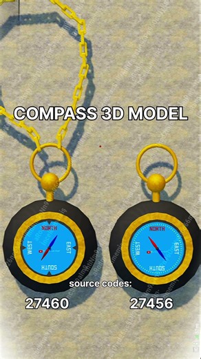 Compass 3d model, Pubg Mobile wow Creator desingned compass , pusula