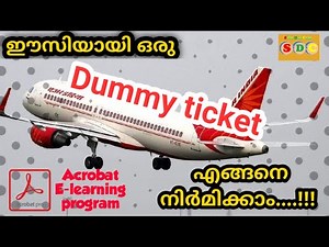 How prepare a dummy ticket in free cost...😲😲😲