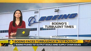 8.9K views · 106 reactions | Boeing delays 737 production milestone The company faces production and regulatory hurdles Boeing pushes 737 output goals amid supply chain issues Hem Saroya brings you this report Watch more: https://www.wionews.com/videos | WION | Facebook