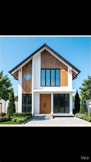 Timelapse building modern hause