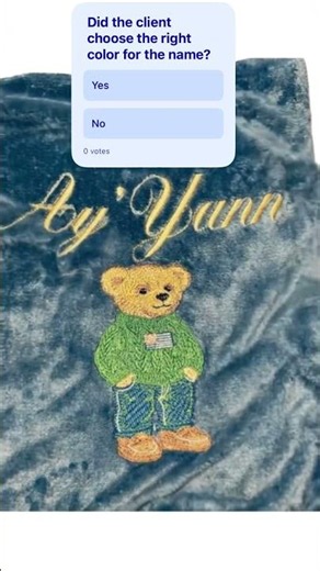 Custom Embroidered Baby Blanket | Teddy Bear Blanket | Machine Embroidery
