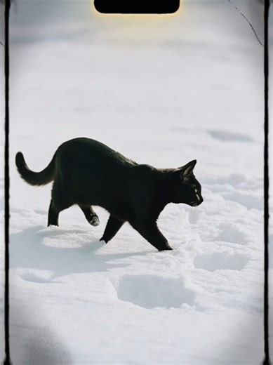 CLAYMATION STYLE CATS... Animation Test In Deep Snow... #CATS #WILDCATS #WINTER #NATURE #ANIMATION