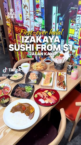 Are you looking for halal Japanese izakaya spot? Check out Muslim-owned @dayaizakayasg featuring Singapore’s first authentic halal izakaya experience with made-to-order sushi from just $1! Tucked along Jalan Kayu, this spot offers a cosy Japanese-inspired interior and family-friendly setting - perfect for those looking for a unique yet affordable Japanese food😍 Some of their signature menu: 🔥 Garlic Rice 🔥 Japanese Curry Rice 🔥 Seafood Nabe 🔥 Tempura Moriawase 🔥 Grilled Squid 🔥 Grilled Ga