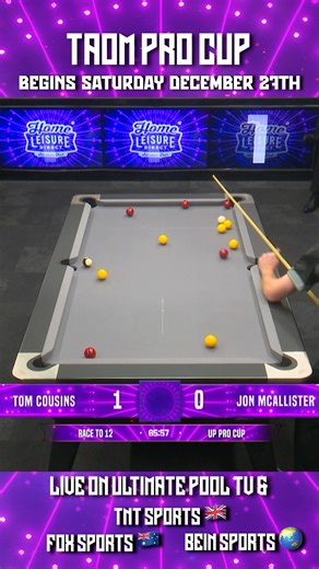 𝗢𝗡𝗟𝗬 𝟮 𝗗𝗔𝗬𝗦 𝗧𝗢 𝗚𝗢 𝗨𝗡𝗧𝗜𝗟 𝗣𝗥𝗢 𝗖𝗨𝗣 👀 This tournament never fails to amaze us with moments like this! Action begins at 11am on the 27th December - watch live on Ultimate Pool TV and TNT Sports in the UK. Also available worldwide: check local listings 🌏 | Ultimate Pool