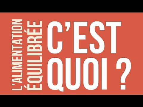 L'alimentation équilibrée, c'est quoi ?