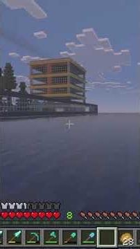 Peaceful sunrise while I sail home!! #dewey #minecraft #gaming #minecraftbuilding #survival #shorts
