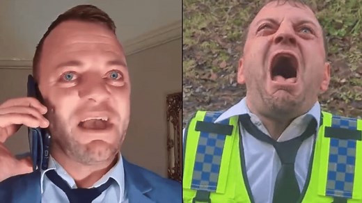 TikTok actor behind 'British Cop Screaming' meme reveals why he does it