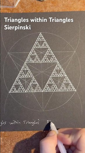 How to draw Triangles within Triangles in the style of Sierpinski