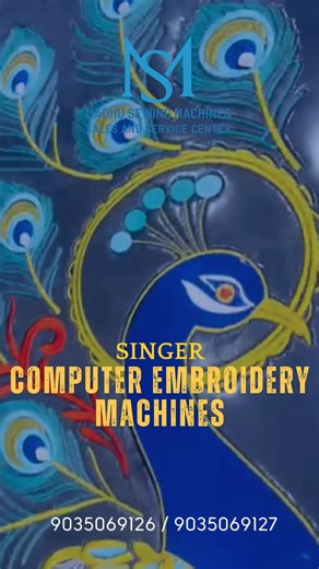 Madhu Sewing Machines on Instagram: "Singer Computerized Embroidery Sewing Machine – Smart Controls, Stunning Designs! Step into the world of modern embroidery with the Singer Computerized Embroidery Sewing Machine — where technology and creativity come together. From custom patterns to professional finish, this machine gives you complete design control with smooth, flawless results every time. ✨ Key Highlights: Computerized design & embroidery interface Built-in patterns with easy customization