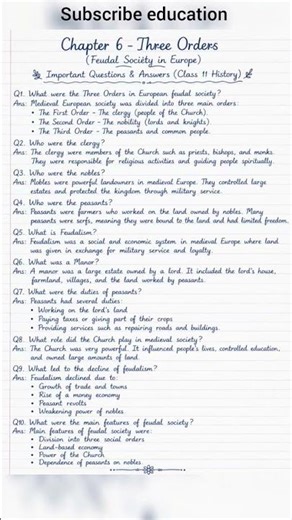 class 11th history chapter 6 important question examination