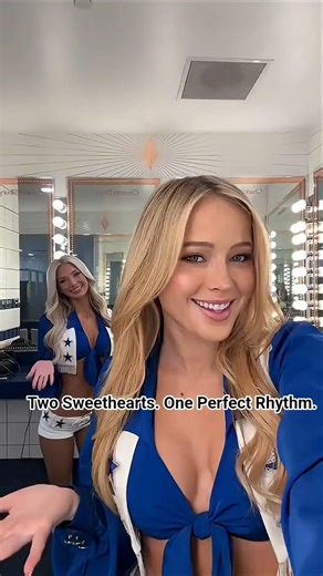 Two Sweethearts in Sync 💙 | Dallas Cowboys Cheerleaders