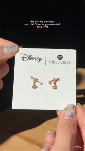 The Disney adult in me is OBSESSED! ✨Our Disney Heartstruck Mickey Mouse Dangle Earrings and Disney Love Linked Minnie Mouse Hoops are the perfect way to celebrate Valentine’s Day with extra love and sparkle 💘 | Girls Crew