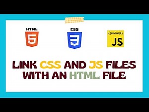 How to Link CSS and JS Files with an HTML File | JavaScript Training