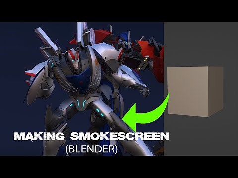 Blender - Modeling Smokescreen from Transformers prime (Time lapse)