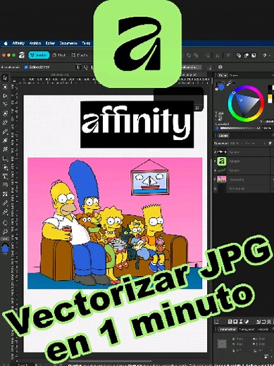 Cómo vectorizar imágenes JPG en un minuto con Affinity