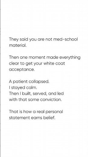 Sample Personal Statement