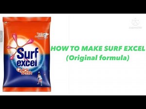 HOW TO MAKE SURF EXCEL POWDER(FAST EXPLANATION)