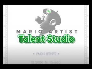 Mario Artist Talent Studio - Nintendo 64DD - Intro & Title Screen