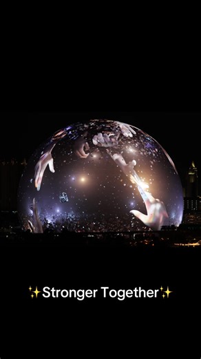 As we step into 2026, let’s remember that great things are created when we come together. Every connection matters, every idea has value, and every effort counts. #StunningVegasSphere #sphere #Unity #2026Goals #NewYearEnergy