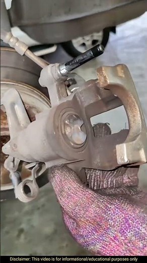 Rear Wheel Brake Caliper Replacement #auto #mechanic #DIY