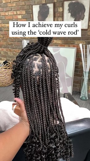 Achieving Messy Curls with Cold Wave Rods