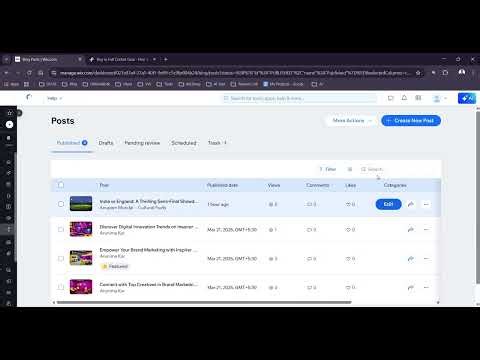Wix Blog Tutorial: Add Posts to Categories & Organize Content Easily