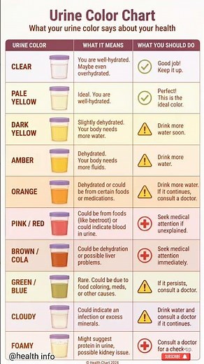 Don't Ignore These Urine Colors #healthwarning #medical