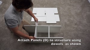 Mainstays 9 Cube Storage Organizer, Black