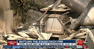 Firefighters gain some containment of the Stagecoach Fire