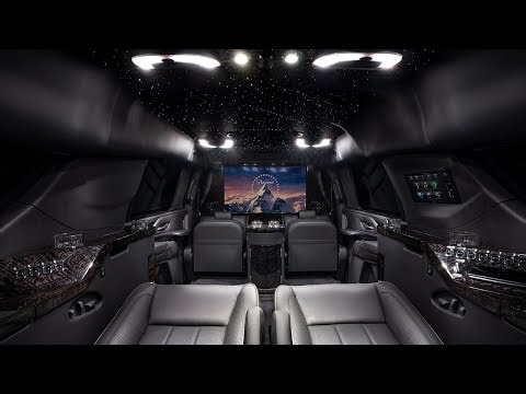 BECKER CADILLAC ESCALADE ESV MOBILE OFFICE LIMOUSINE
