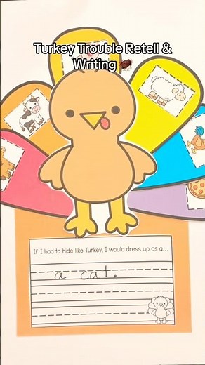 Turkey Trouble November Read Aloud for Kindergarten #turkey #novemberreading #kindergarten