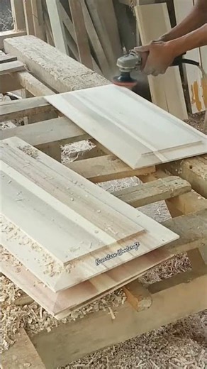 sanding process on wood surfaces. #woodworking #woodscraft #carpentry #wood