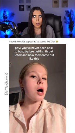 SHE BURPED FOR THE FIRST TIME EVER.. 😭