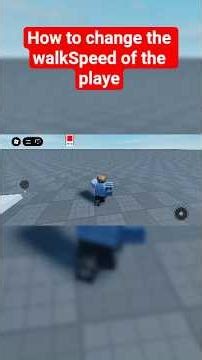 How to change the player walkspeed #roblox #robloxdev