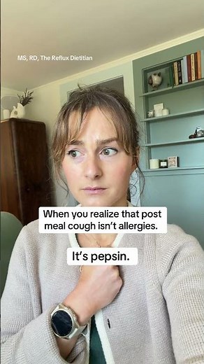 When you realize your cough isn't allergies; it's Pepsin. Here's what you need to know. 👇